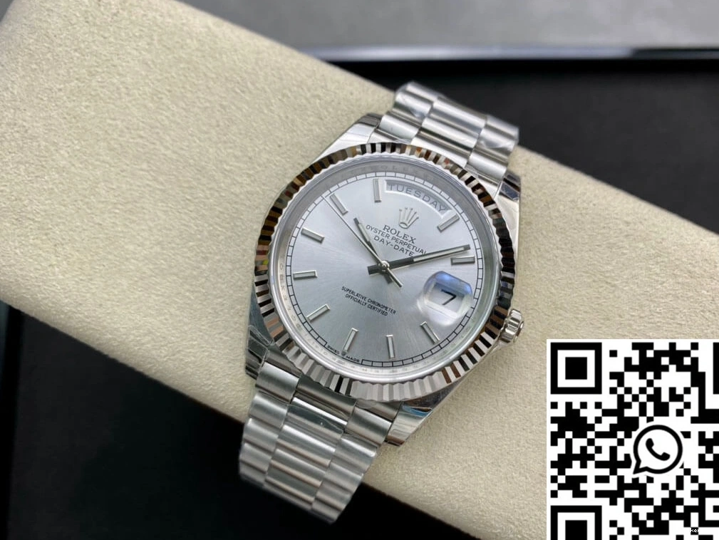 Stainless EW 40MM Date Rolex Factory Day Steel 0406